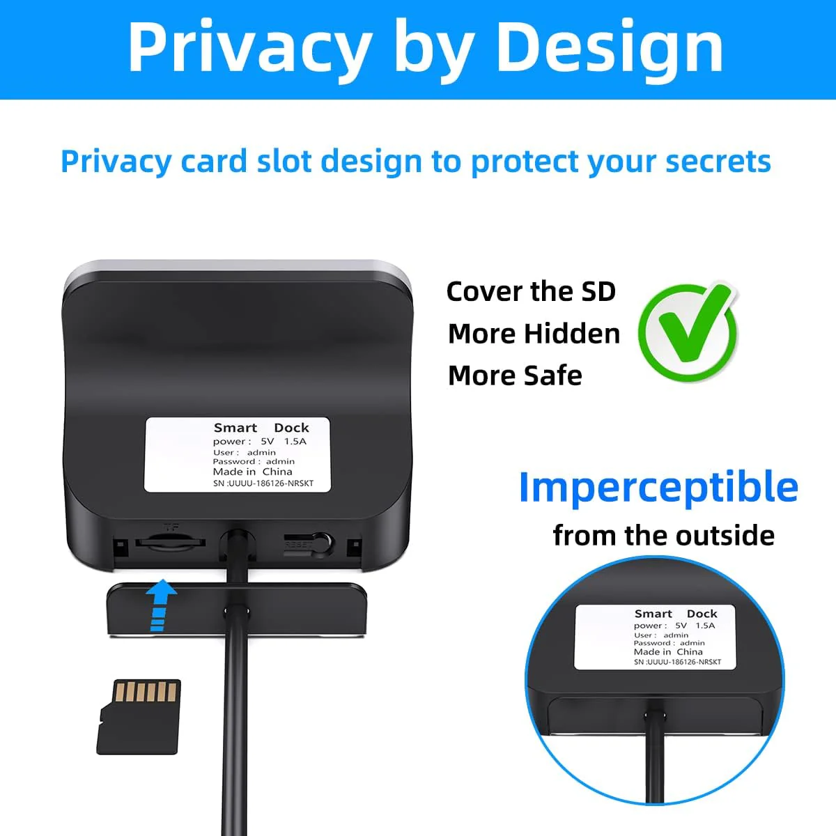SpyWfi USB-C Phone Charger Hidden Motion Detection Spy Camera 1080p HD WiFi - Image 5