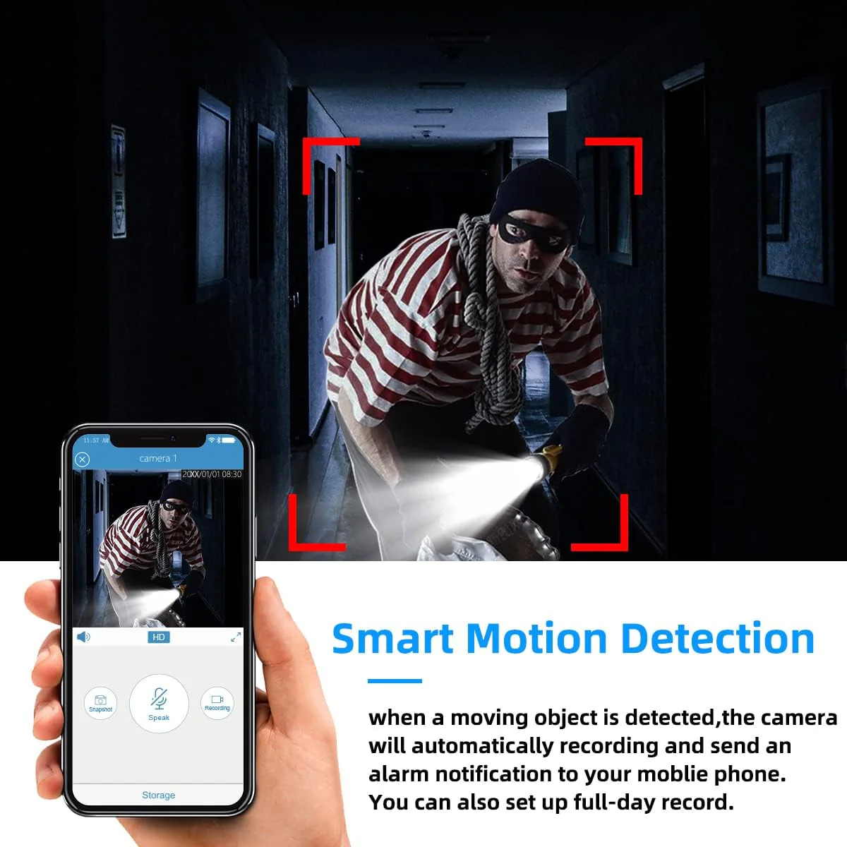 SpyWfi USB-C Phone Charger Hidden Motion Detection Spy Camera 1080p HD WiFi - Image 8