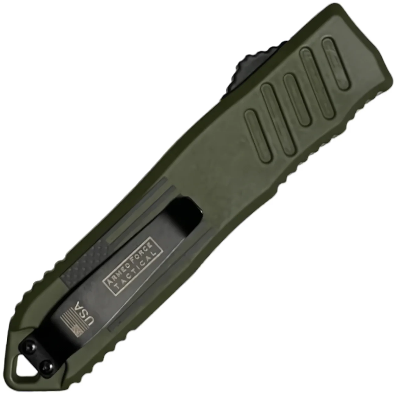 Armed Force Tactical Automatic OTF Half Serrated Dagger Knife 4" - Image 3