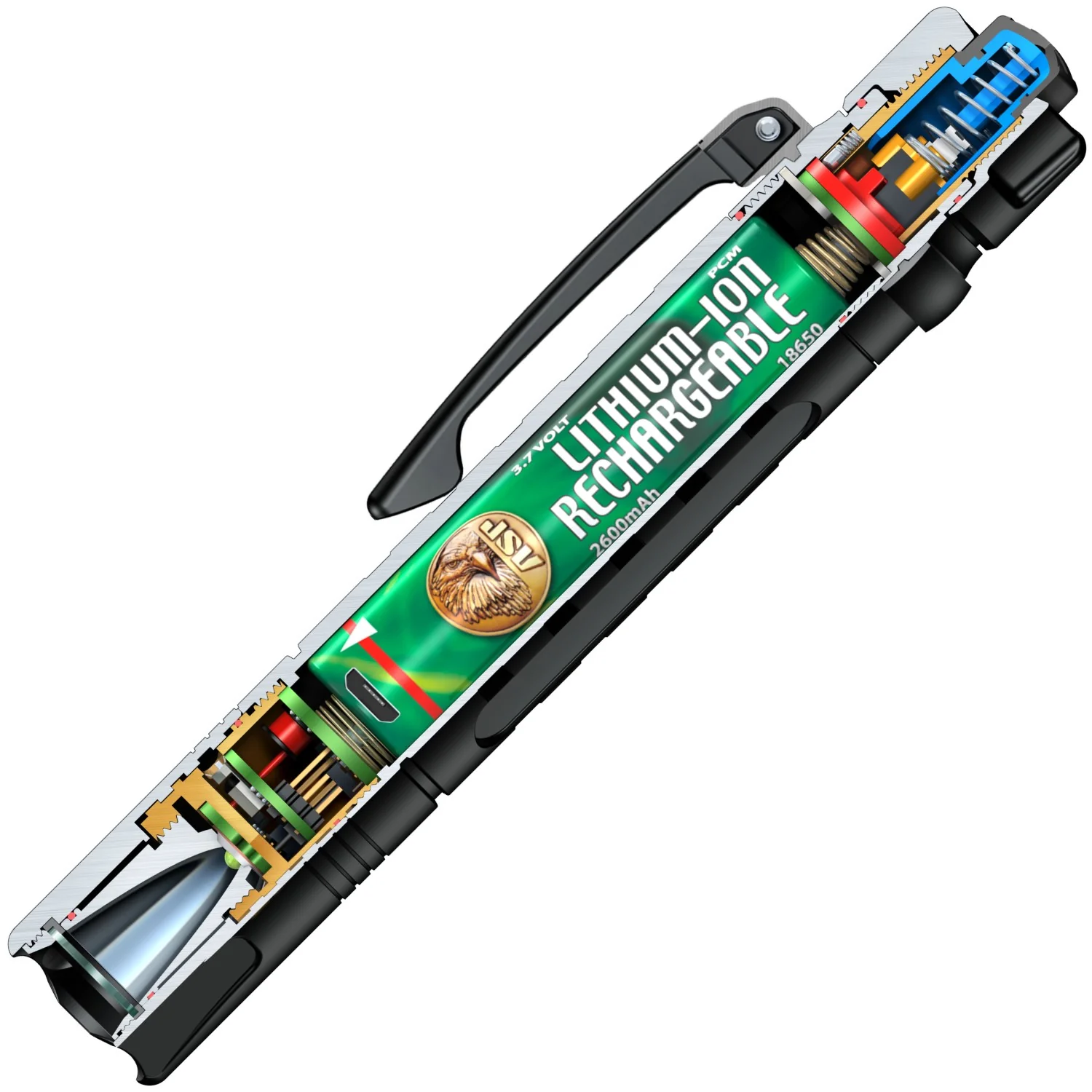 ASP Tungsten DF Rechargeable LED Flashlight 430 Lm - Image 8