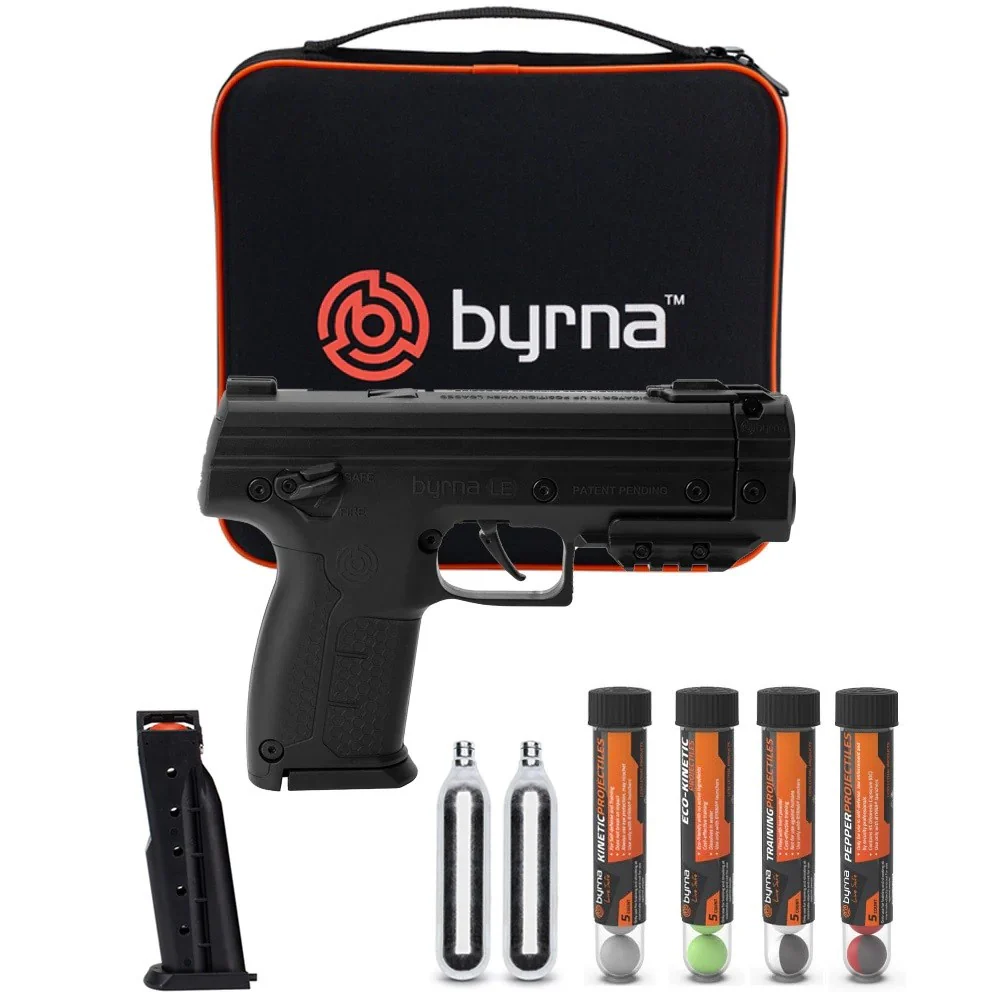 Byrna LE Pepper Non-Lethal Self-Defense Projectile Gun Bundle - Image 3