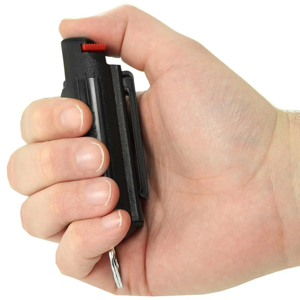 Eliminator Blue Heat Keychain Pepper Spray w/ Marking Dye - Image 3