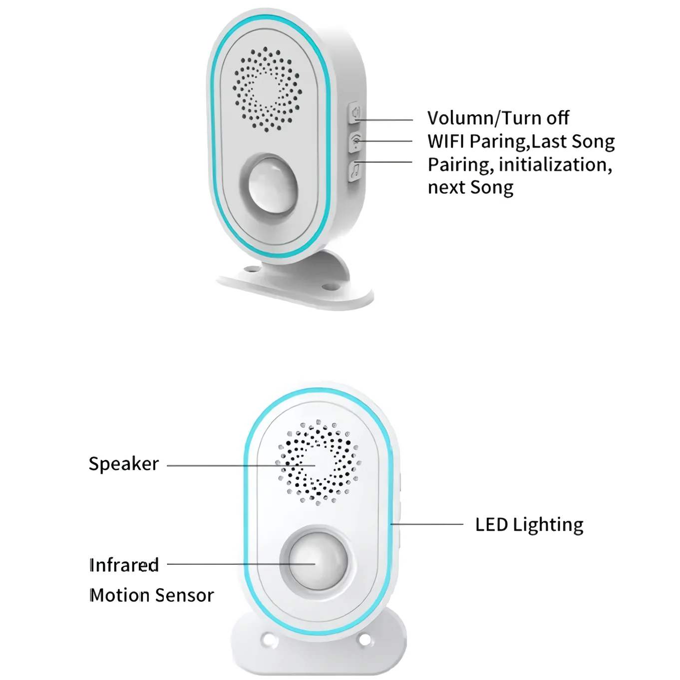 Crow Alert Smart WiFi 110° LED Light Ring Motion Detector Intruder Alarm 85dB - Image 6