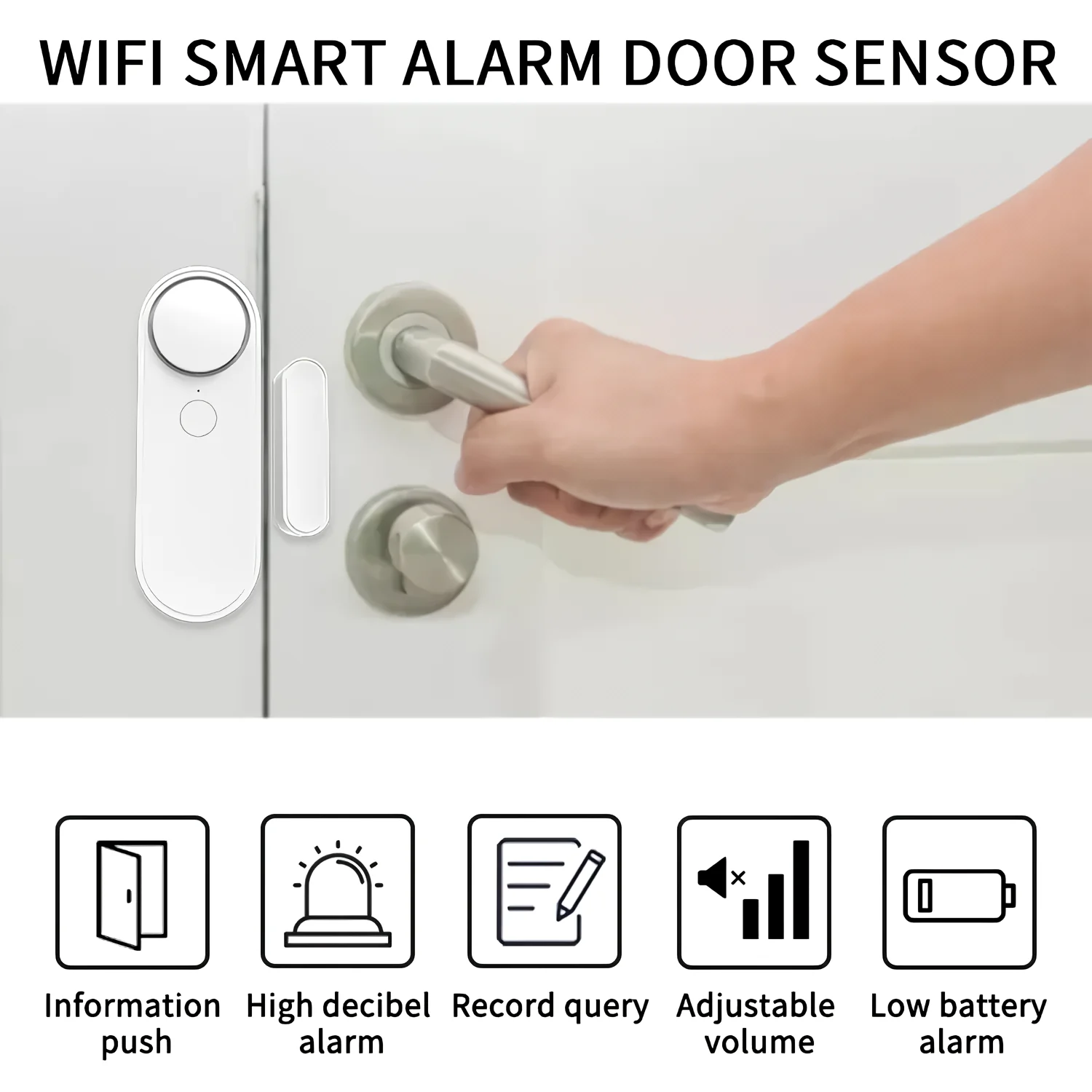 Crow Alert Smart WiFi Magnetic Contact Door & Window Intruder Alarm 90dB - Image 3