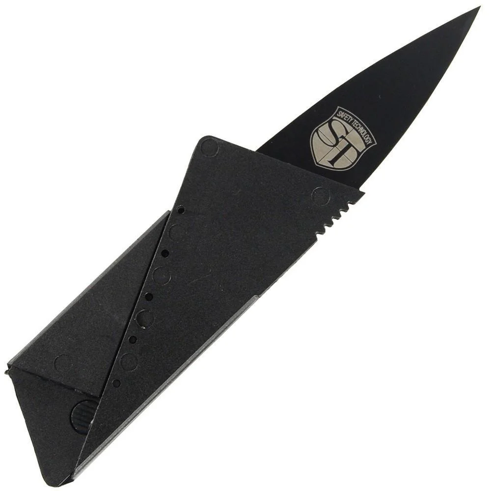 Locking Credit Card Stainless Steel Concealed Folding Pocket Knife 2.75" - Image 3