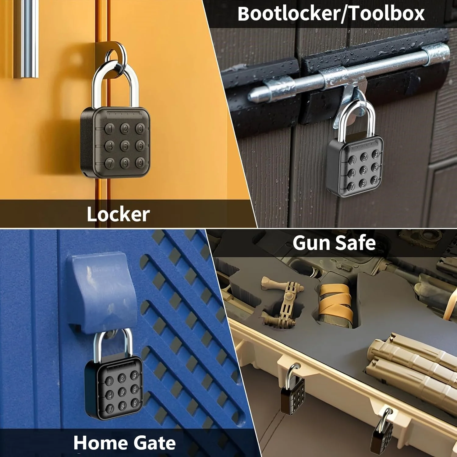 GorillaLock Portable Waterproof Keyless Electronic Keypad Padlock - Image 5