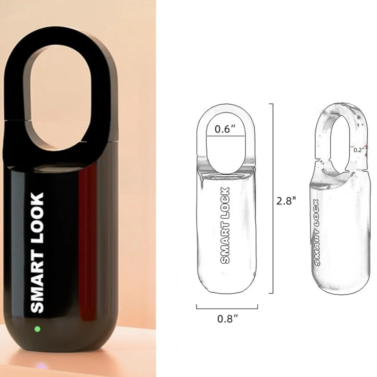 GorillaLock Slim Portable Keyless Biometric Fingerprint Padlock - Image 7