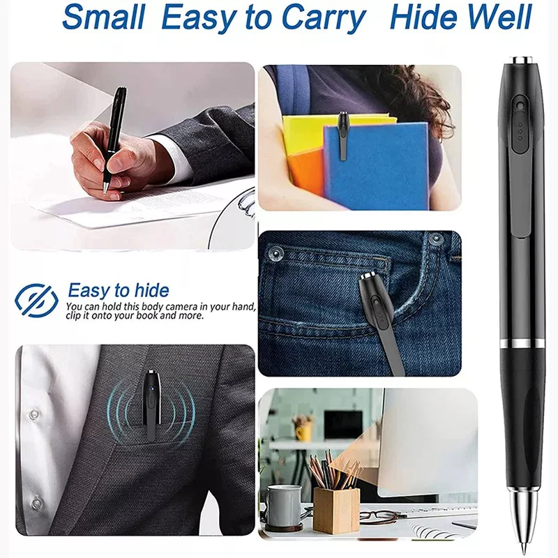 SpyWfi Ballpoint Pen Hidden Rechargeable Spy Camera 1080p HD DVR - Image 4
