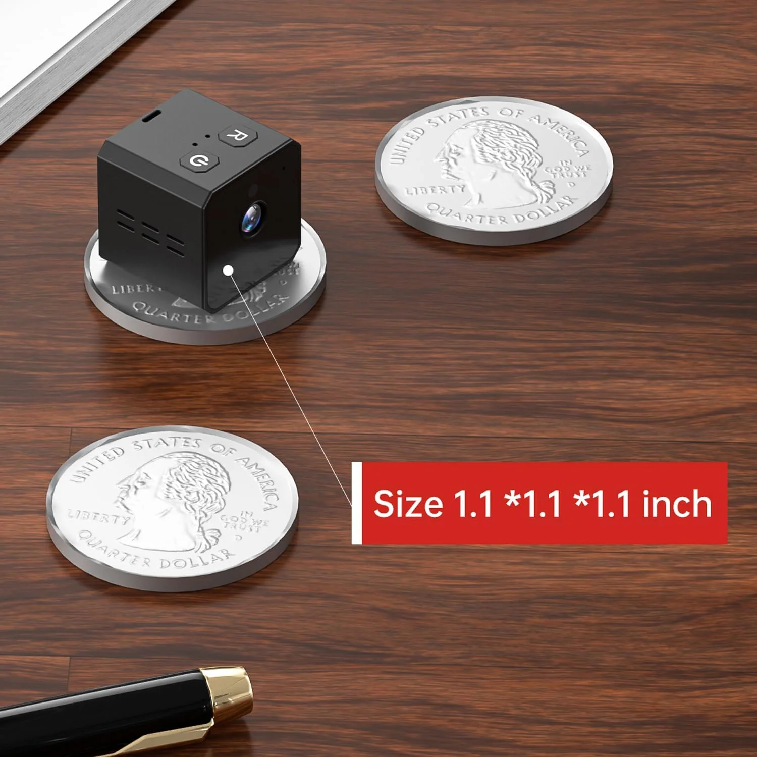 SpyWfi 1" Mini Travel Cube Hidden Night Vision Spy Camera 1080p HD DVR - Image 5