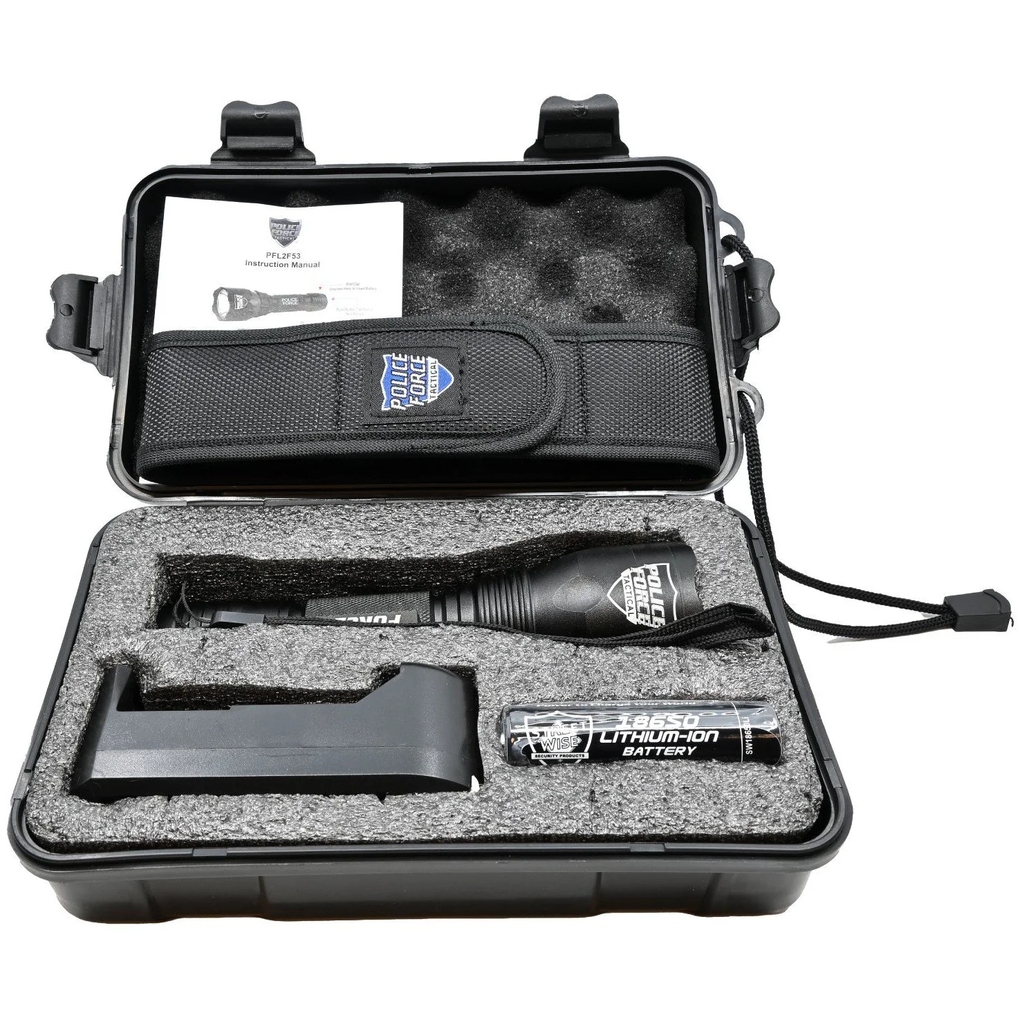 Police Force Tactical 6" L2 LED Flashlight w/ Holster 1000 Lm - Image 8
