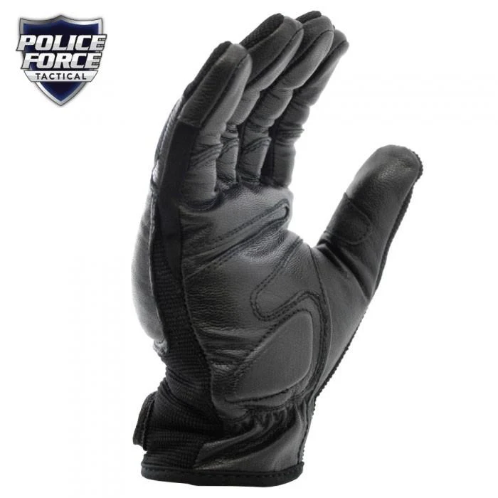 Police Force Tactical Steel Shot Leather SAP Gloves L-XL - Image 4