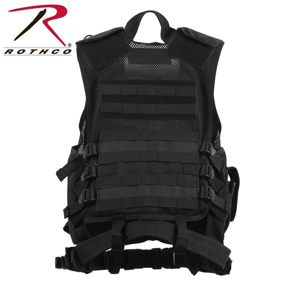 Rothco Cross Draw MOLLE System Tactical Military Vest Black - Image 3