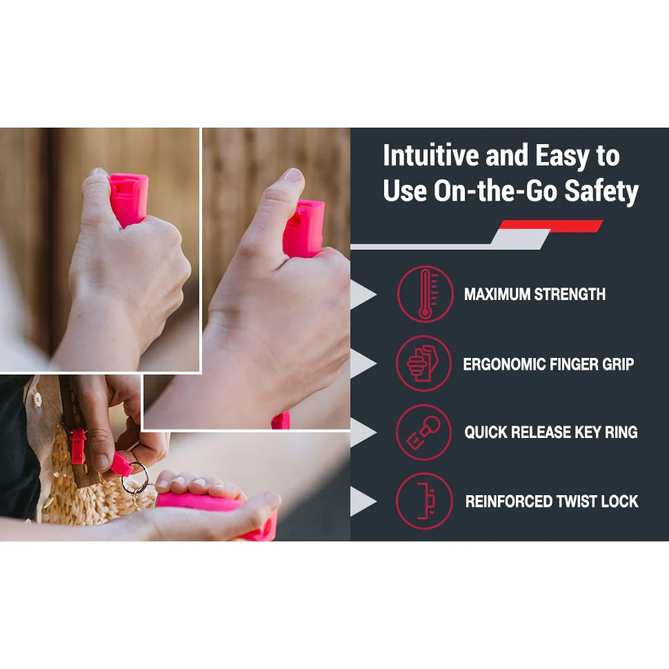 SABRE® Red Pepper Spray w/ Quick Release Keychain - Image 4