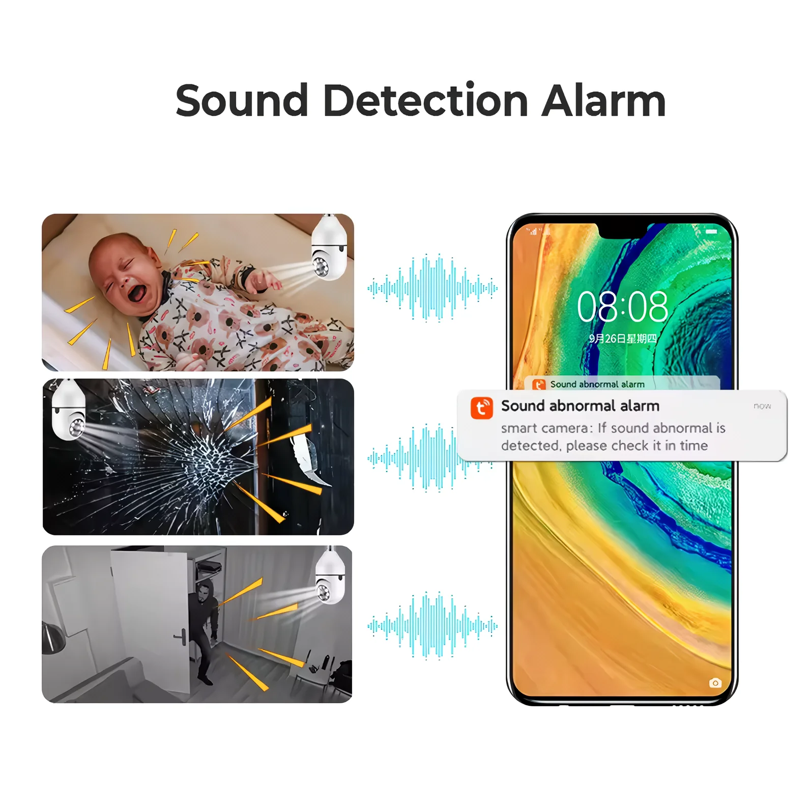 SpyWfi Auto Tracking PTZ Night Vision Lightbulb Security Camera 1080p HD WiFi - Image 8