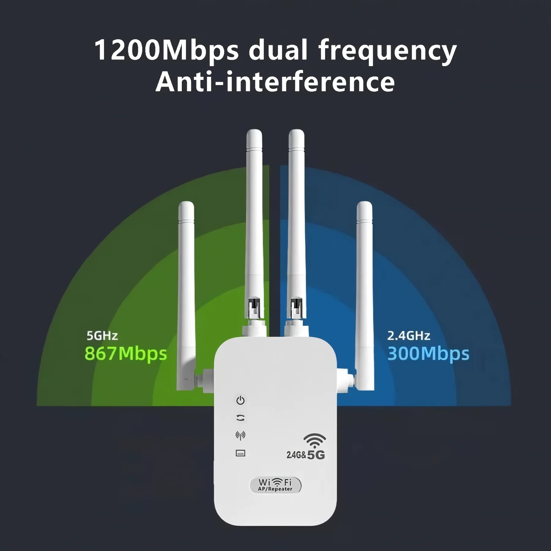 SpyWfi Dual Band Internet Signal Repeater WiFi Extender 5GHz/2.4GHz - Image 3