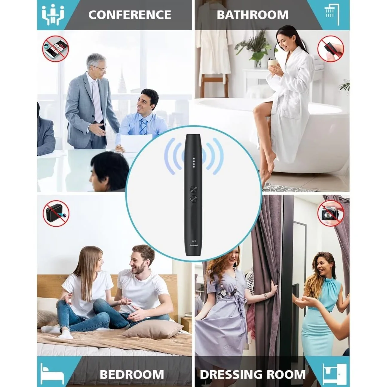 SpyWfi Mini Pen Rechargeable Hidden Camera & Wireless Signal Bug Detector - Image 6