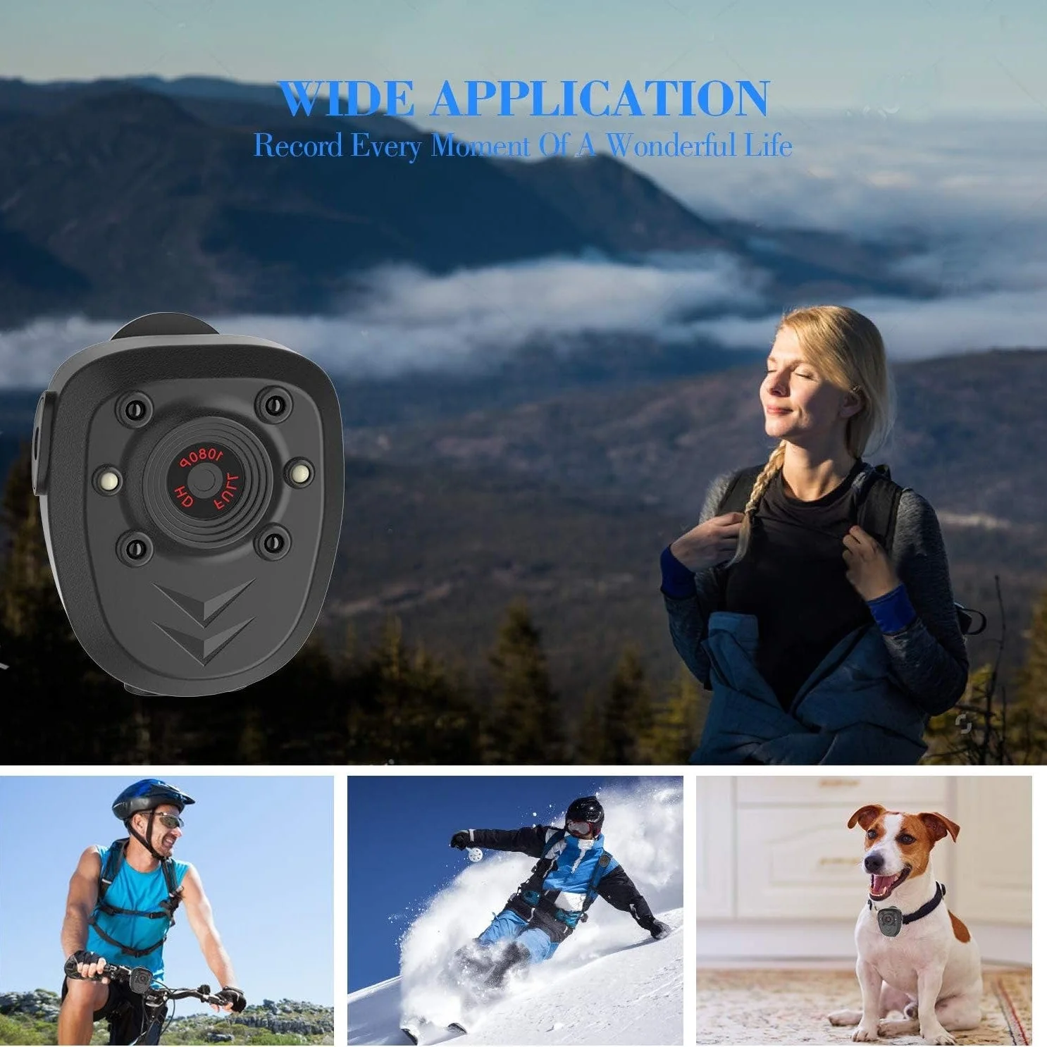 SpyWfi Mini Rechargeable Night Vision Police Body Camera 1080p HD DVR - Image 4