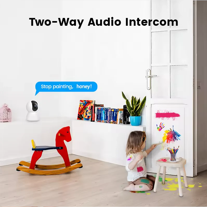 SpyWfi PTZ Auto Tracking Night Vision Nanny Security Camera 1080p HD WiFi - Image 5