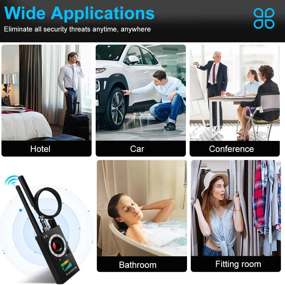 SpyWfi Rechargeable Hidden Camera & Wireless Signal Bug Detector - Image 3