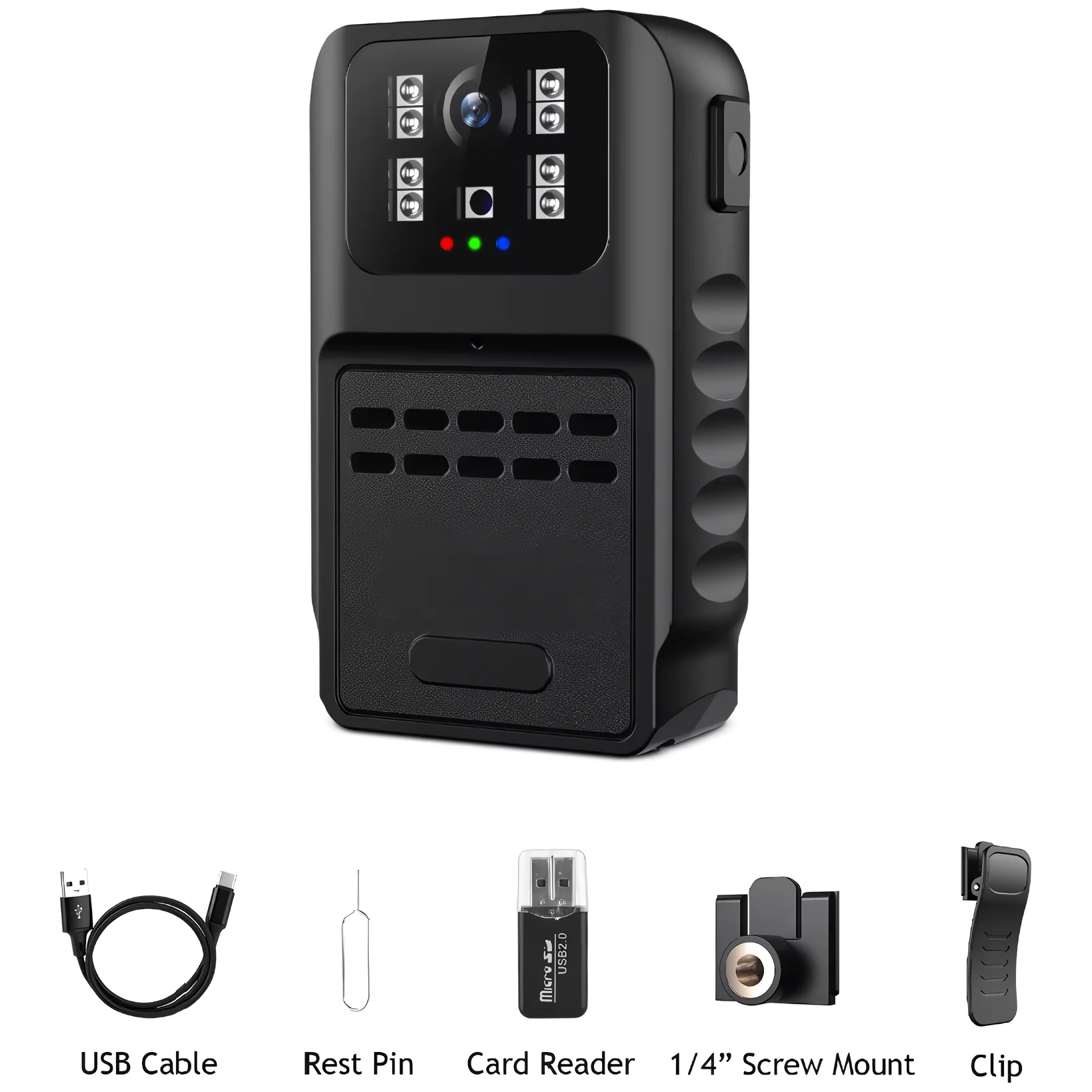 SpyWfi Rechargeable Night Vision Police Body Camera 1080p HD WiFi - Image 9