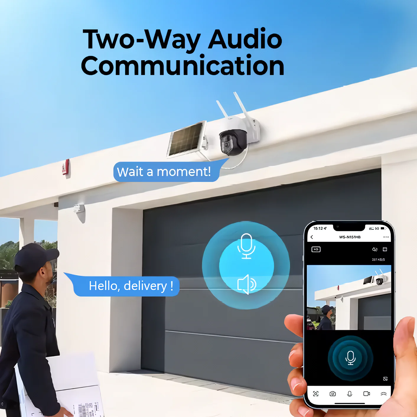 SpyWfi Solar PTZ Auto Tracking Night Vision Security Camera 2K UHD WiFi - Image 4