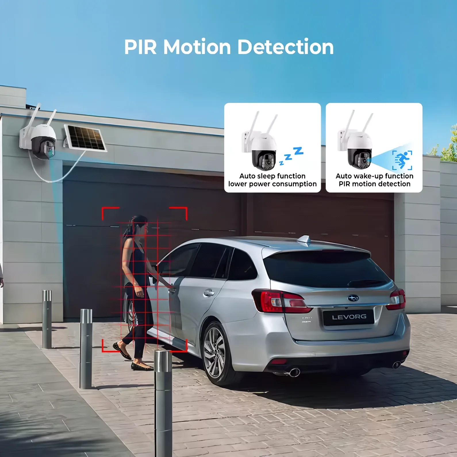 SpyWfi Solar PTZ Auto Tracking Night Vision Security Camera 2K UHD WiFi - Image 5
