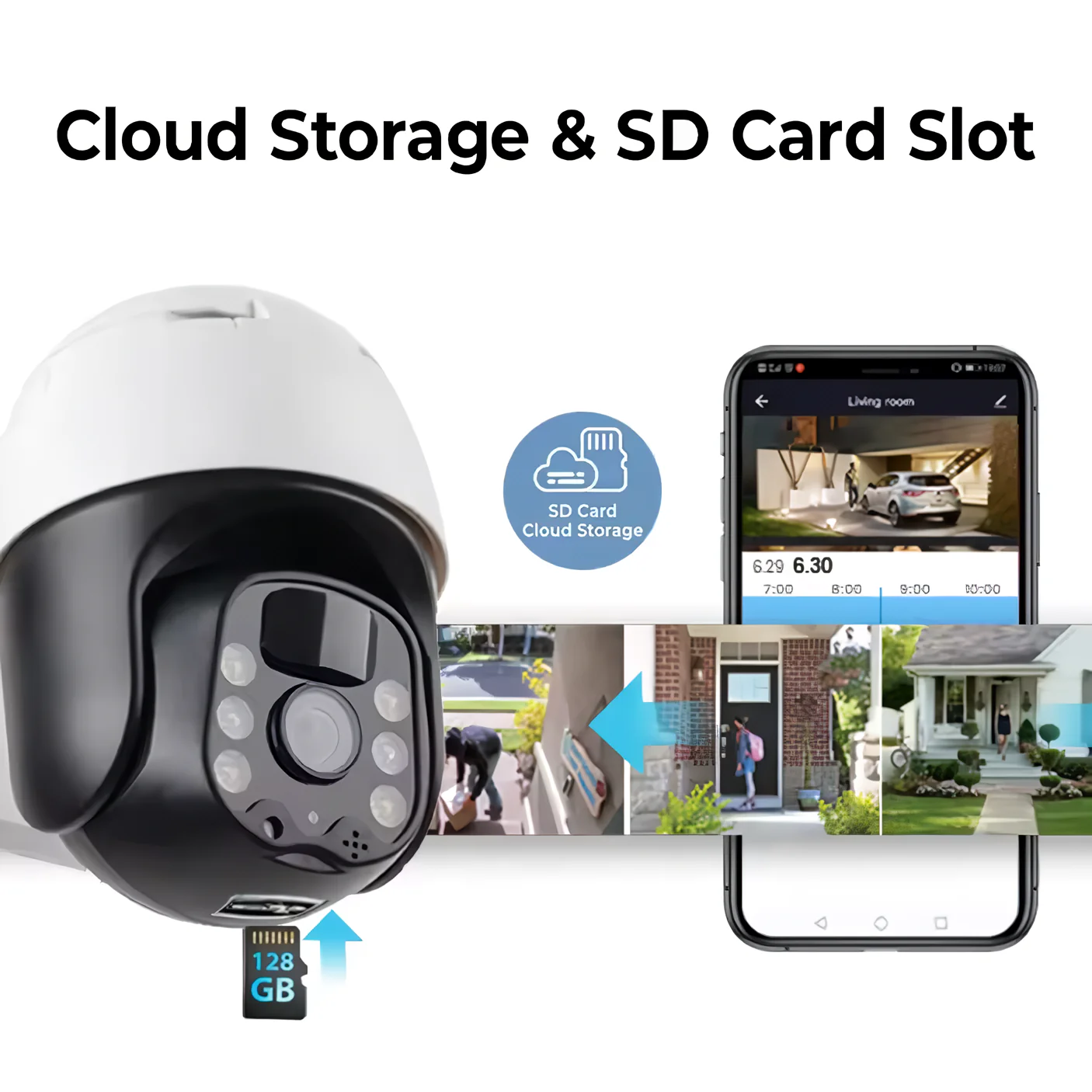 SpyWfi Solar PTZ Auto Tracking Night Vision Security Camera 2K UHD WiFi - Image 8