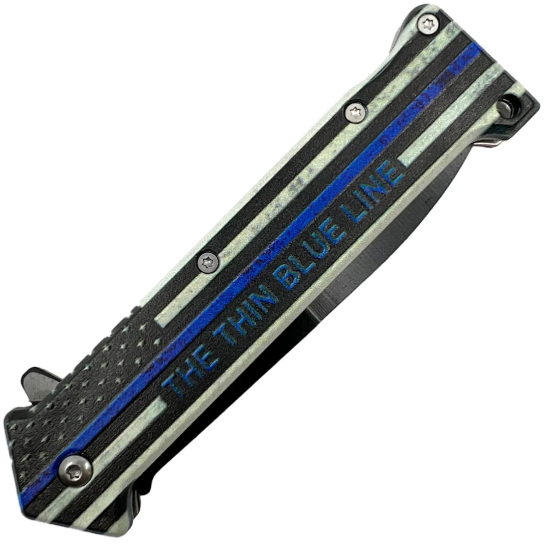 Stainless Steel Spring Assisted Folding Stiletto Pocket Knife 3.5" - Image 3