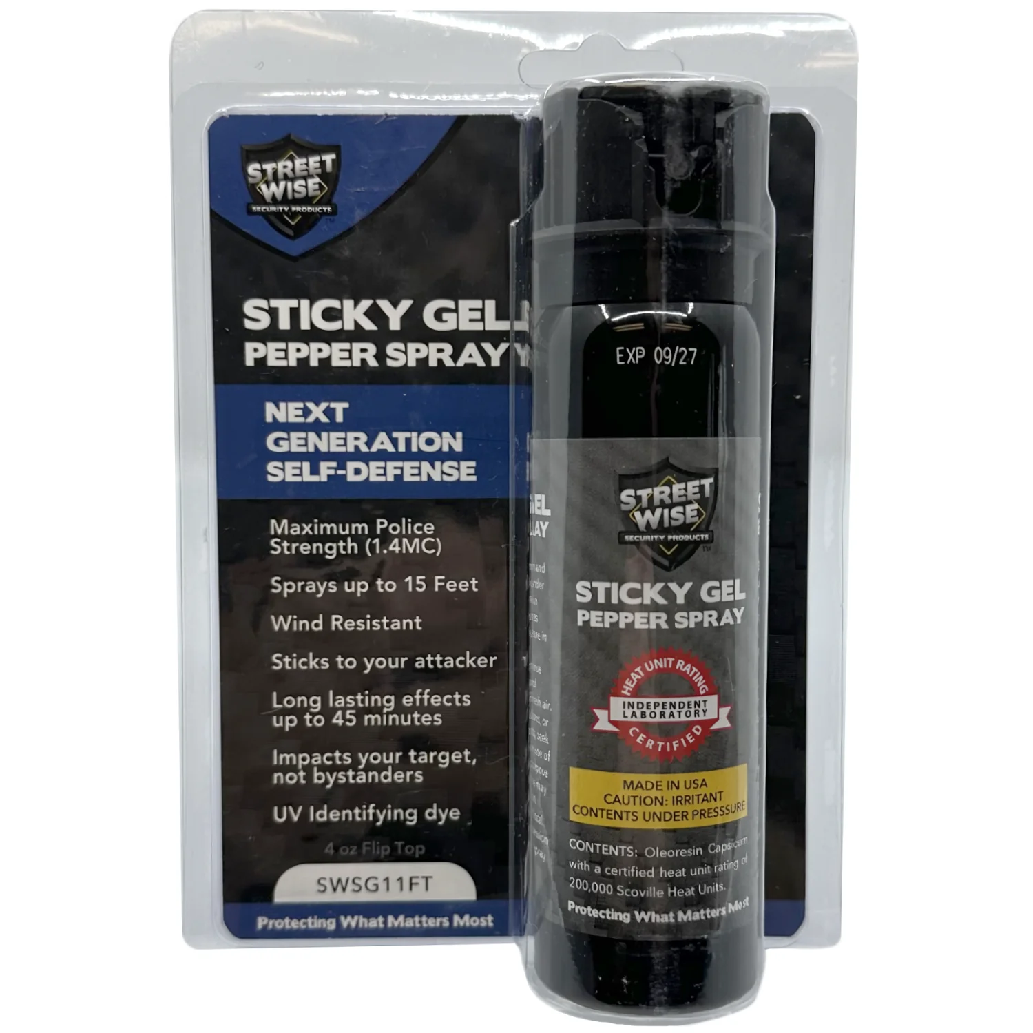 Streetwise Police Strength Sticky Gel Pepper Spray 4 oz. - Image 4