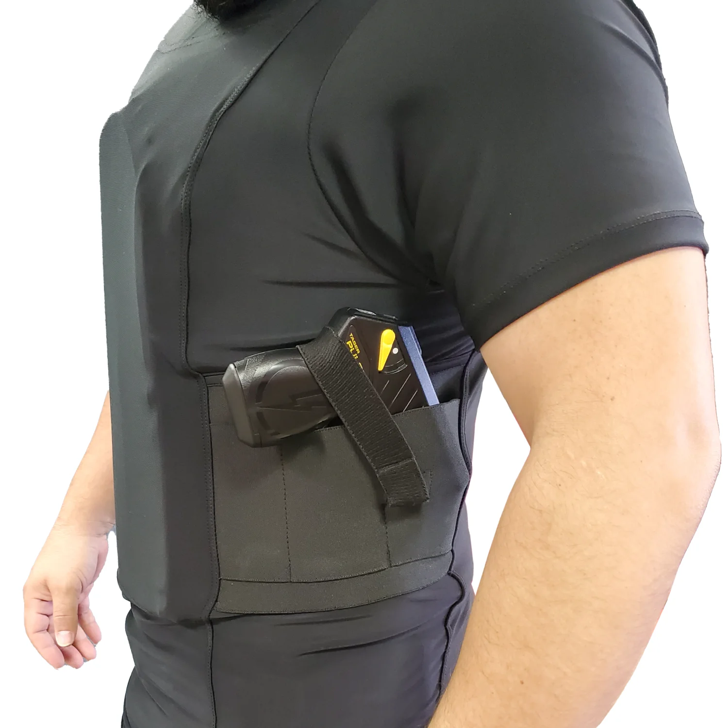 Streetwise Safe-T-Shirt Ballistic Plate Carrier w/ Holster L-2XL - Image 4