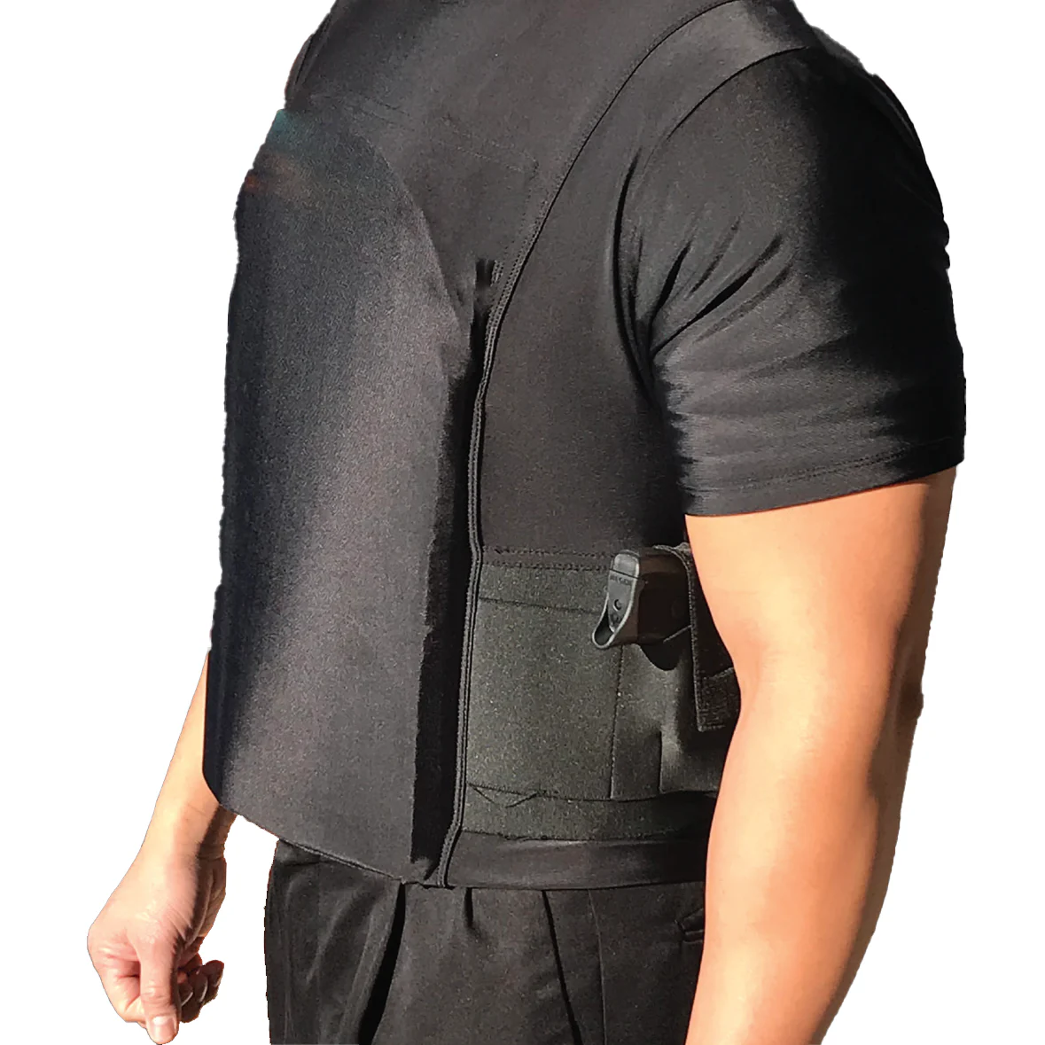 Streetwise Safe-T-Shirt Ballistic Plate Carrier w/ Holster L-2XL - Image 5