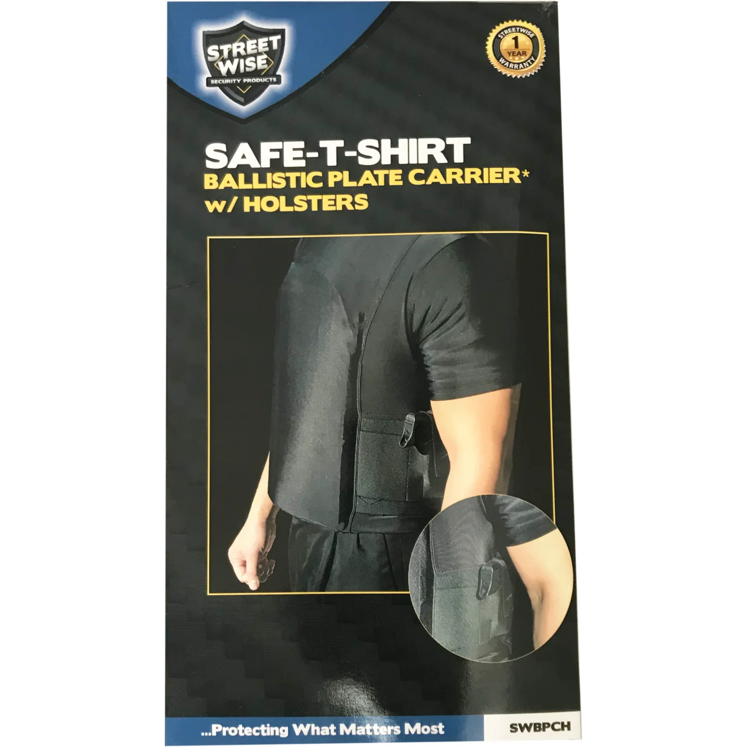 Streetwise Safe-T-Shirt Ballistic Plate Carrier w/ Holster L-2XL - Image 7